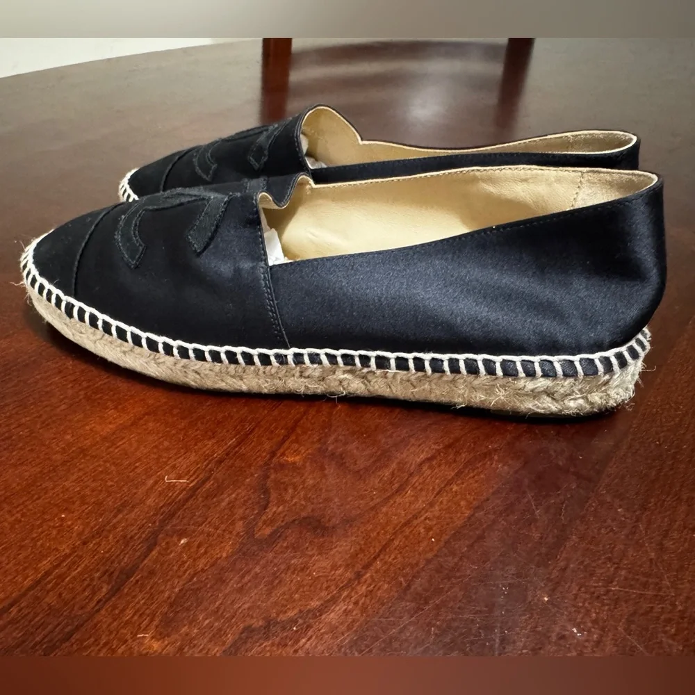 CHANEL Black Canvas Espadrilles - Picture 3 of 7